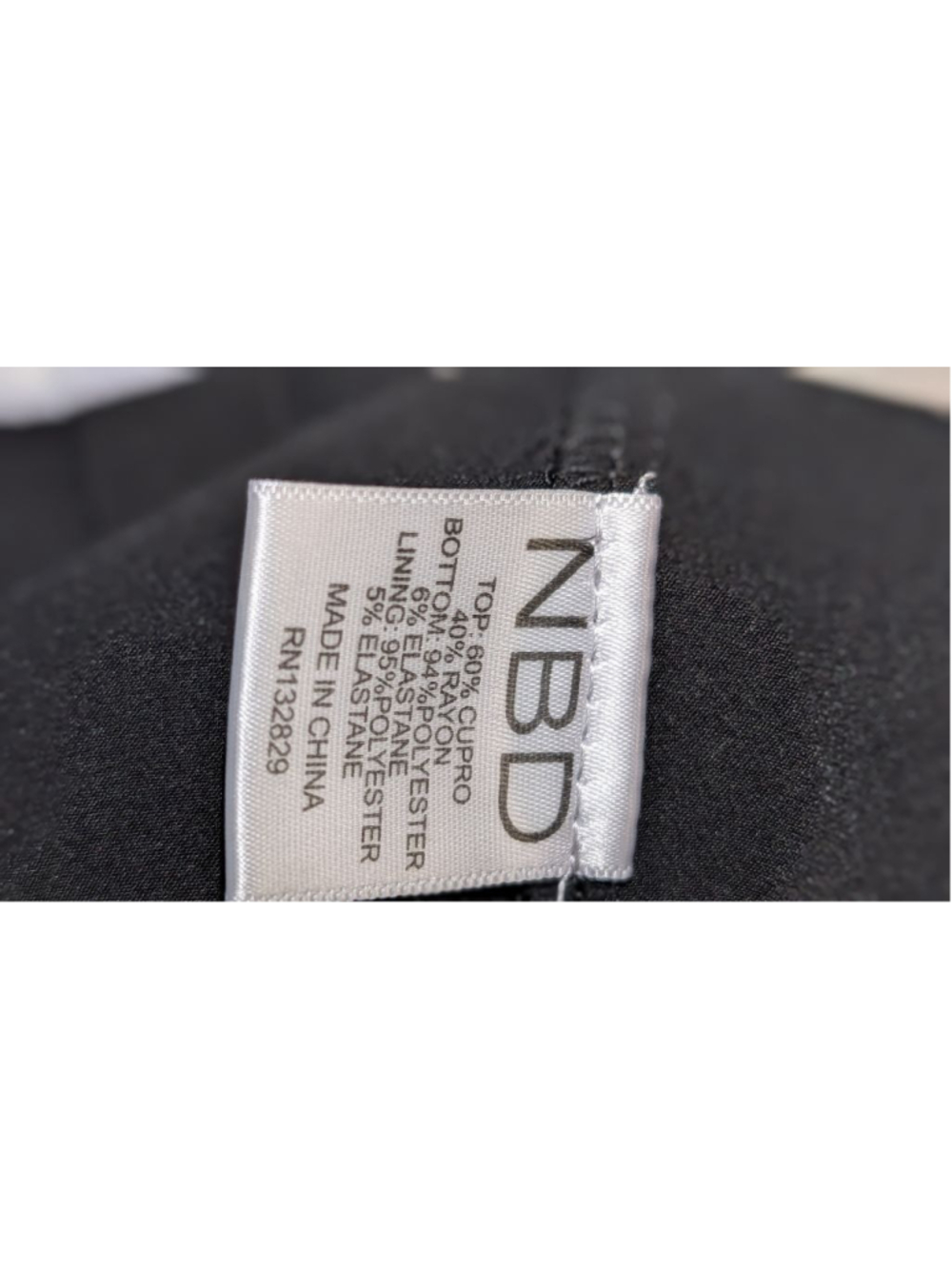 NBD Jumpsuit Black White Off Shoulder XS - Picture 13 of 14